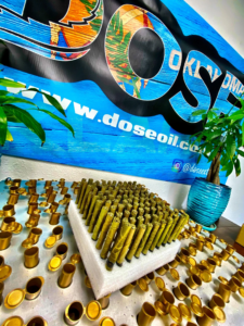 Dose Vendor Day at Dank’s Edmonds featuring infused pre-rolls, blunts, cartridges, and moonrocks